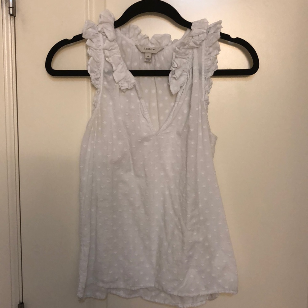 J.Crew white blouse size 4